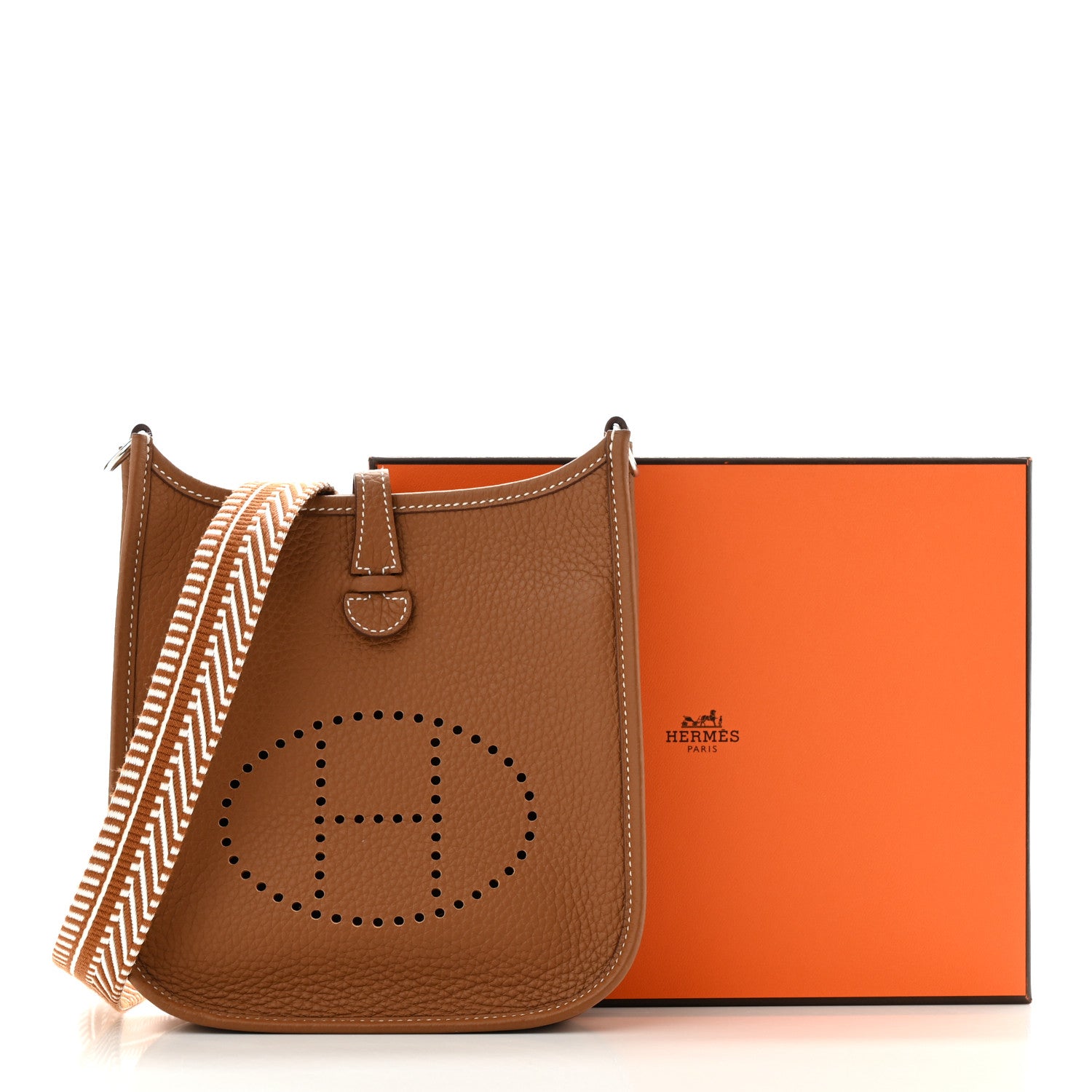 Hermes Taurillon Maurice Amazone Evelyne TPM Gold White 13 of 13
