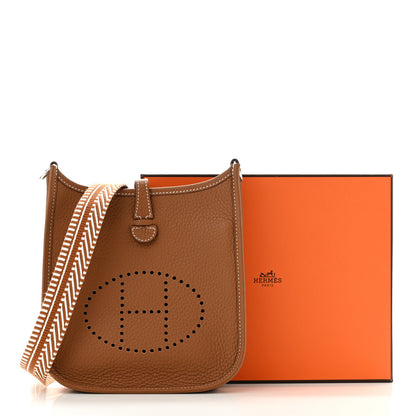 Hermes Taurillon Maurice Amazone Evelyne TPM Gold White 13 of 13