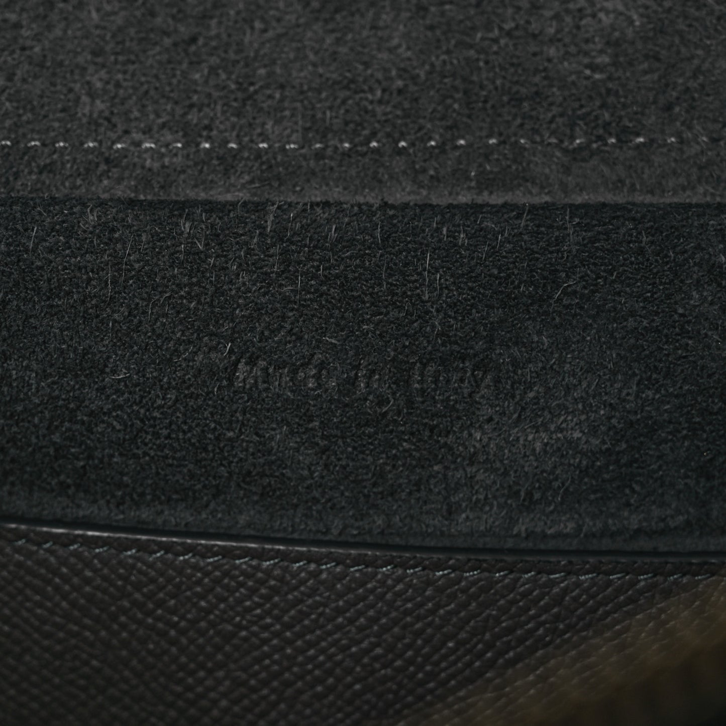 Grained Calfskin Micro Belt Bag Grey