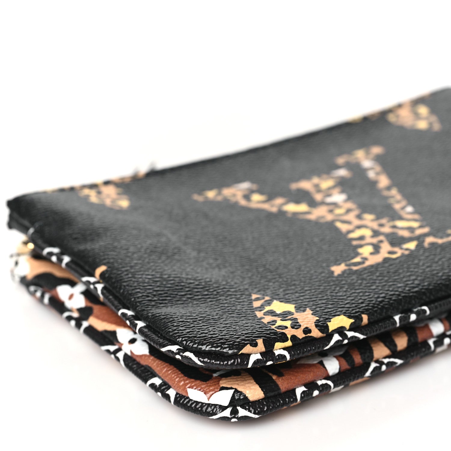 Louis Vuitton Monogram Giant Jungle Pochette Double Zip Black 9 of 10