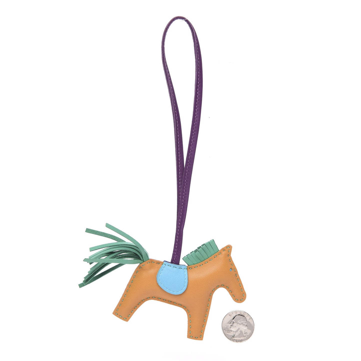 Milo Lambskin Grigri Rodeo Bag Charm PM Multicolor