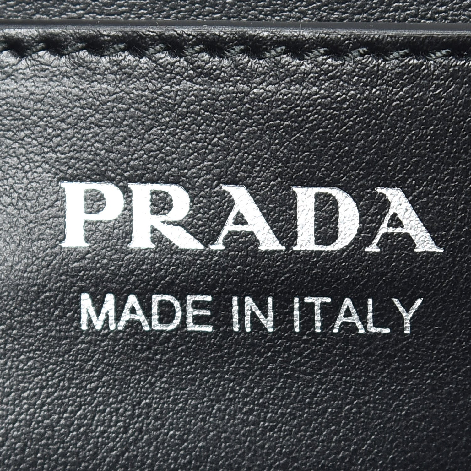 Prada Soft Calfskin Impunture Diagramme Belt Bag Black 7 of 9