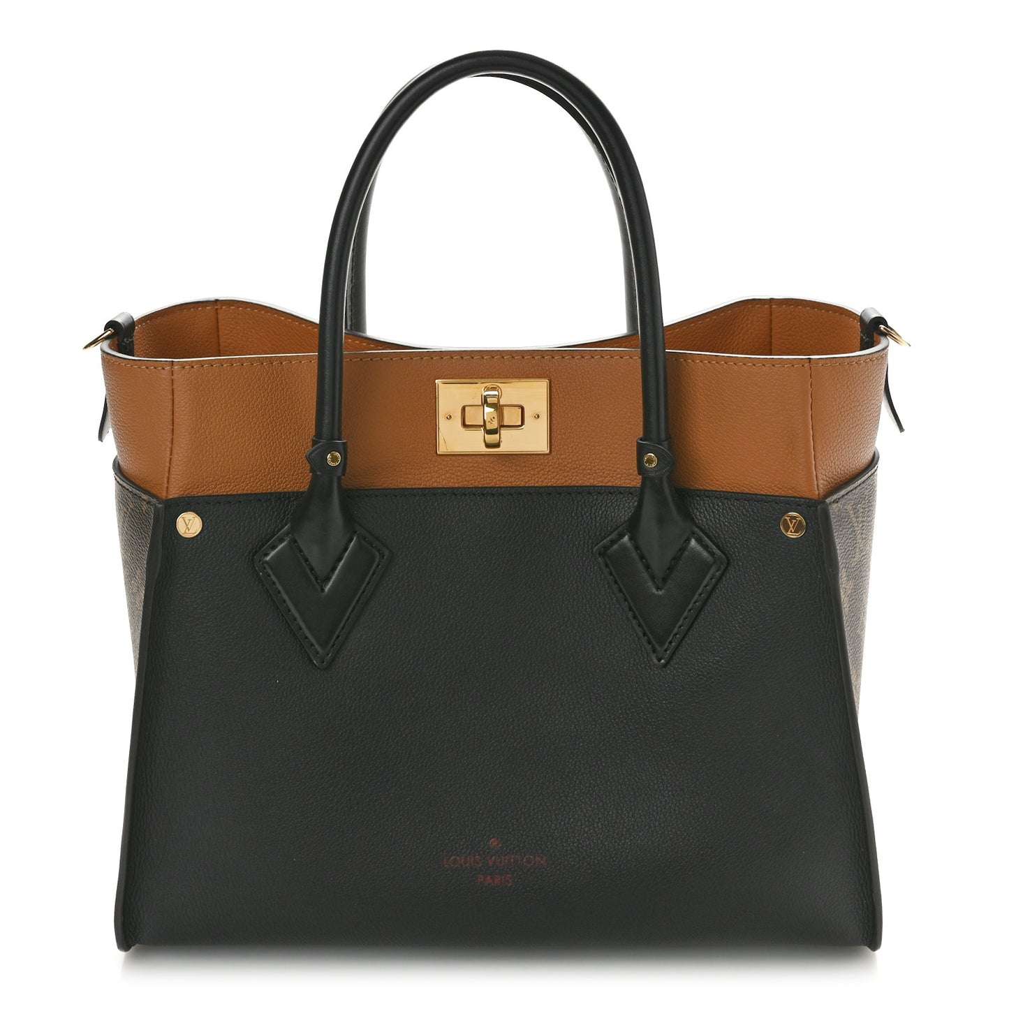 Calfskin Monogram On My Side Black