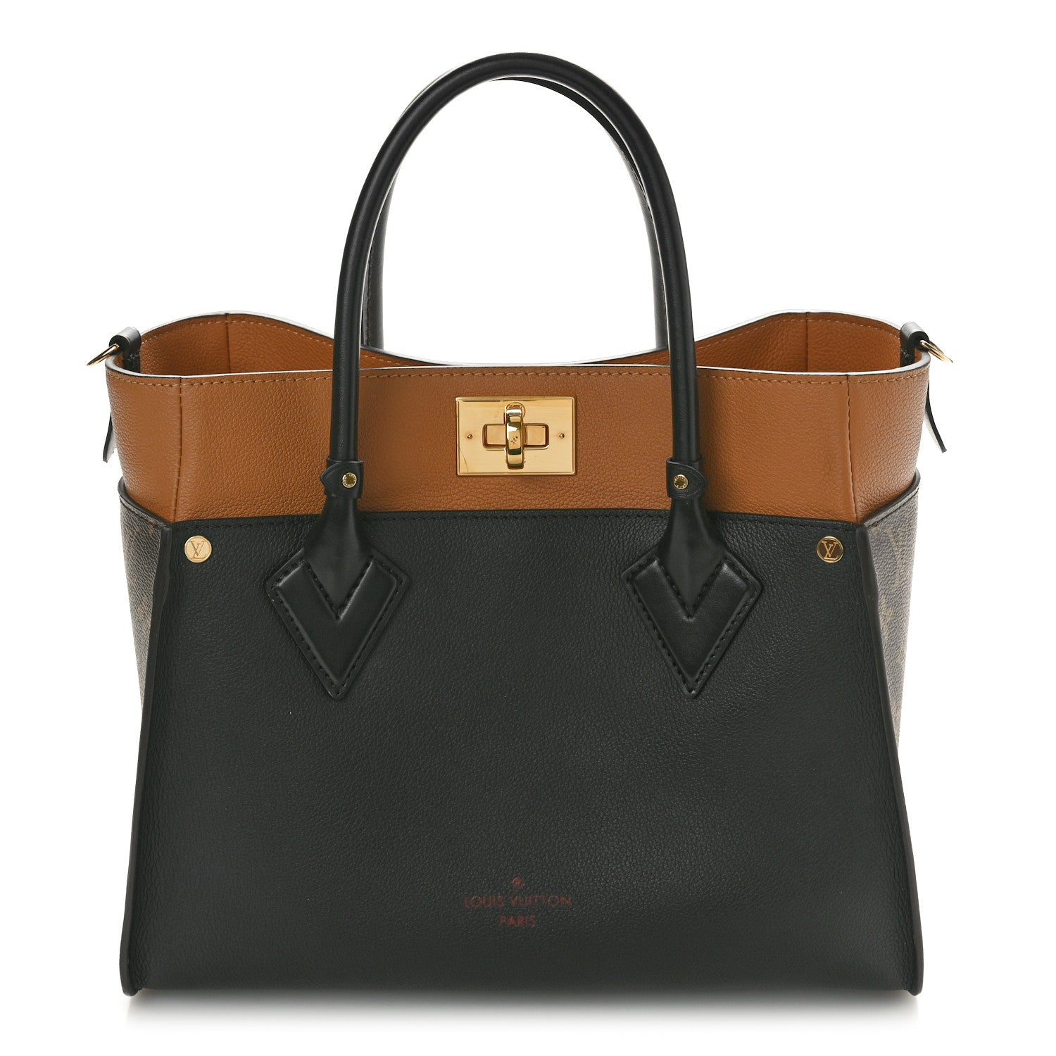 Louis Vuitton Calfskin Monogram On My Side Black 1 of 10