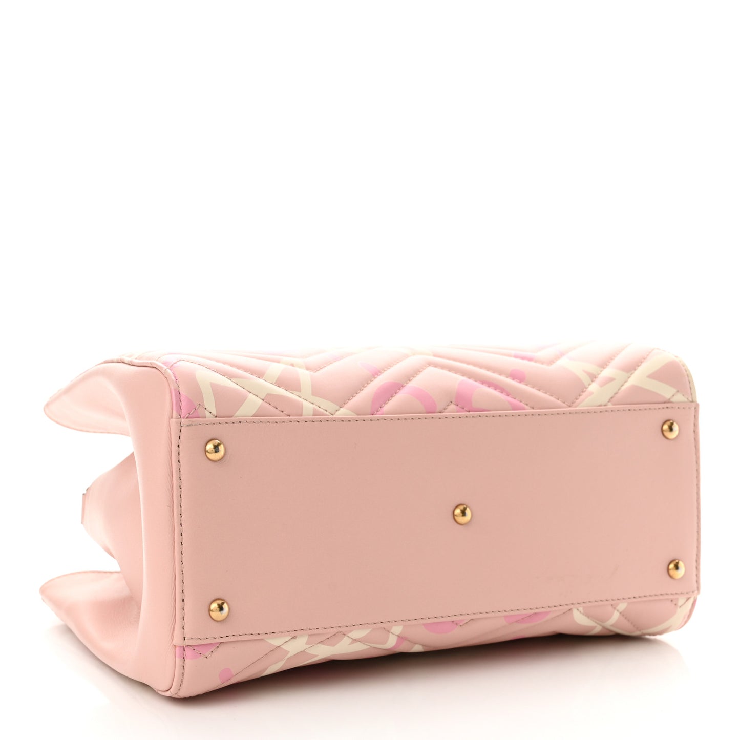 Calfskin Matelasse GucciGhost Small GG Marmont Tote Perfect Pink Rosa Ivory