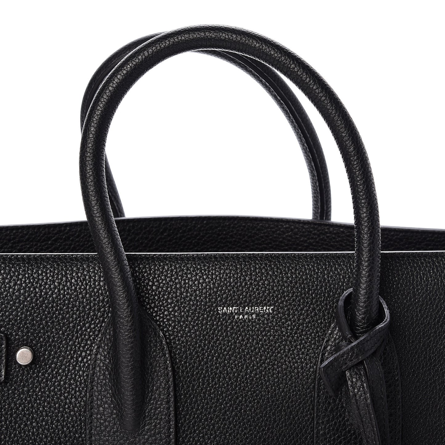Grained Calfskin Small Supple Sac De Jour Black