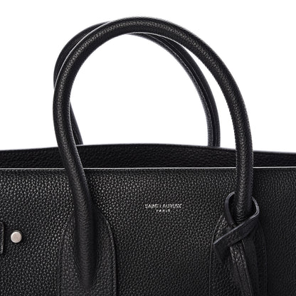 Saint Laurent Grained Calfskin Small Supple Sac De Jour Black 10 of 13