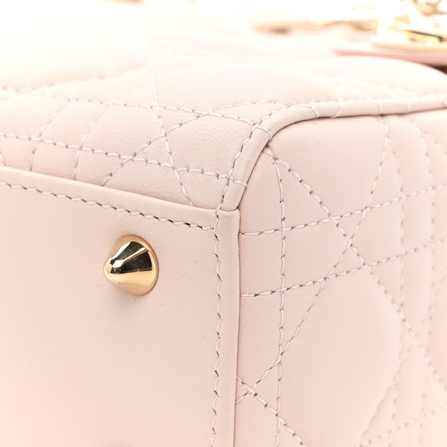 Lambskin Cannage Small My ABCDior Lady Dior Light Pink