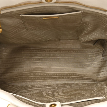 Prada Saffiano Lux Large Galleria Double Zip Tote Talco 5 of 14