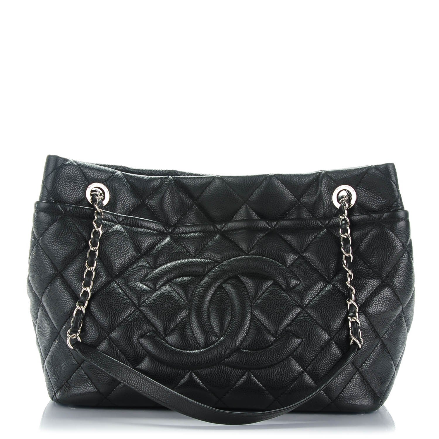 Chanel Caviar Quilted Timeless CC Soft Tote Black 1 of 7