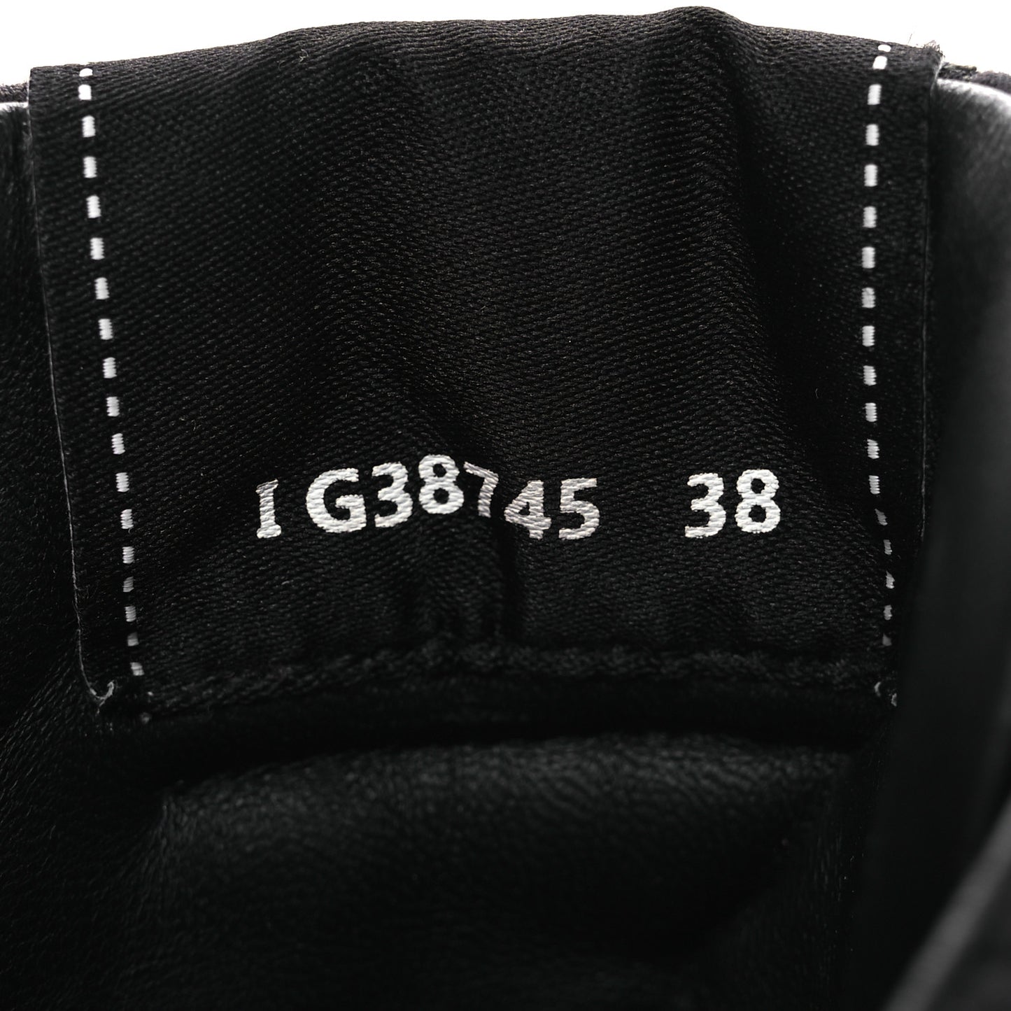 Suede Grained Calfskin CC Lace Up Boots 38 Black