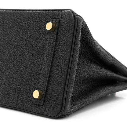 Hermes Togo Birkin 25 Black 7 of 9