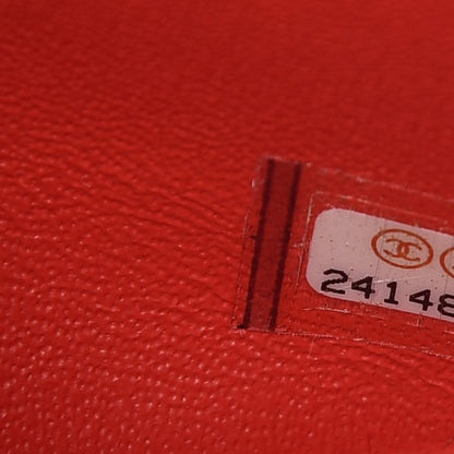 Chanel Caviar Chevron Quilted Mini Rectangular Flap Red 7 of 9
