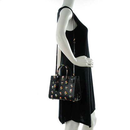 Saint Laurent Calfskin Prairie Printed Nano Sac De Jour Black 2 of 6