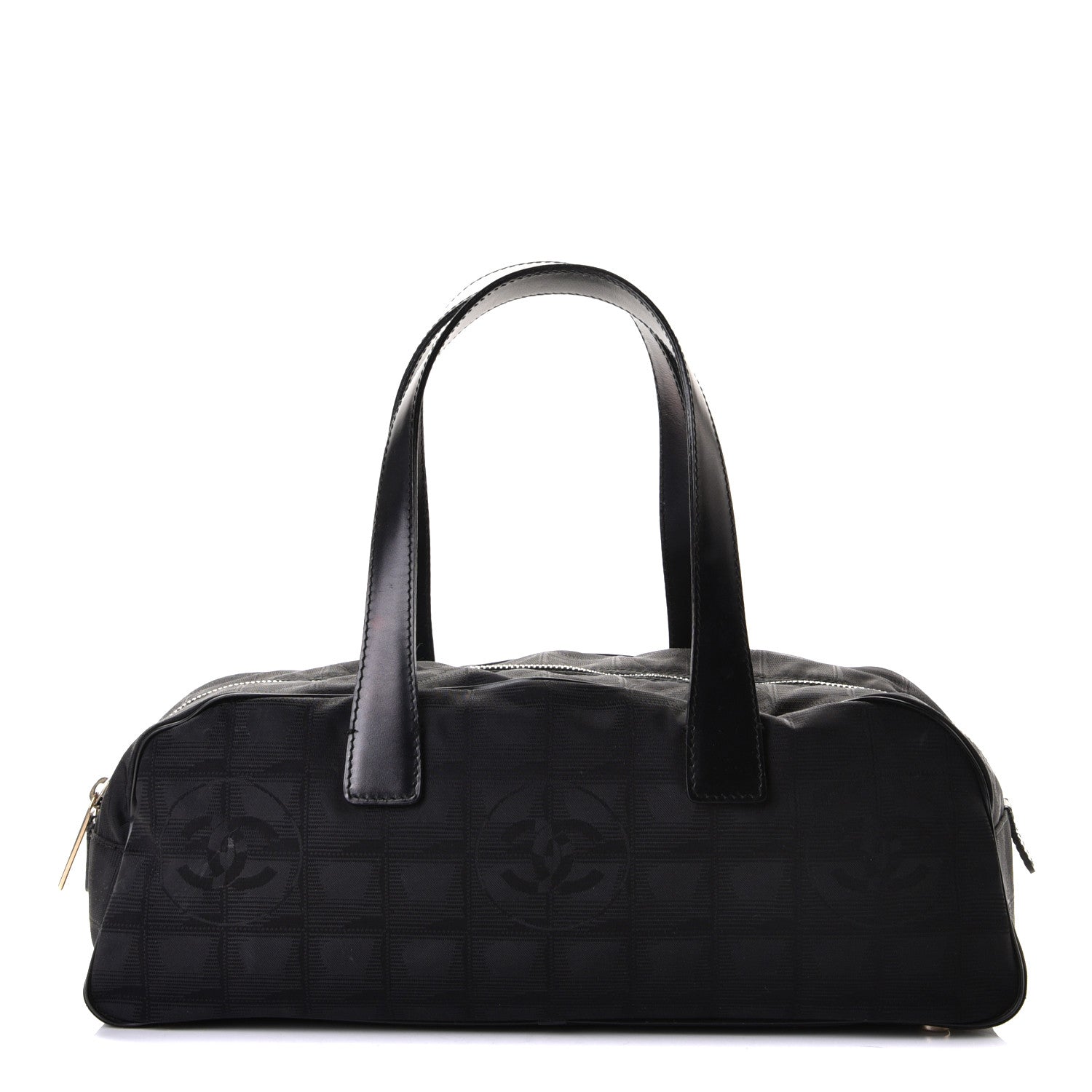 Chanel Nylon Travel Bowler Black 1 of 9