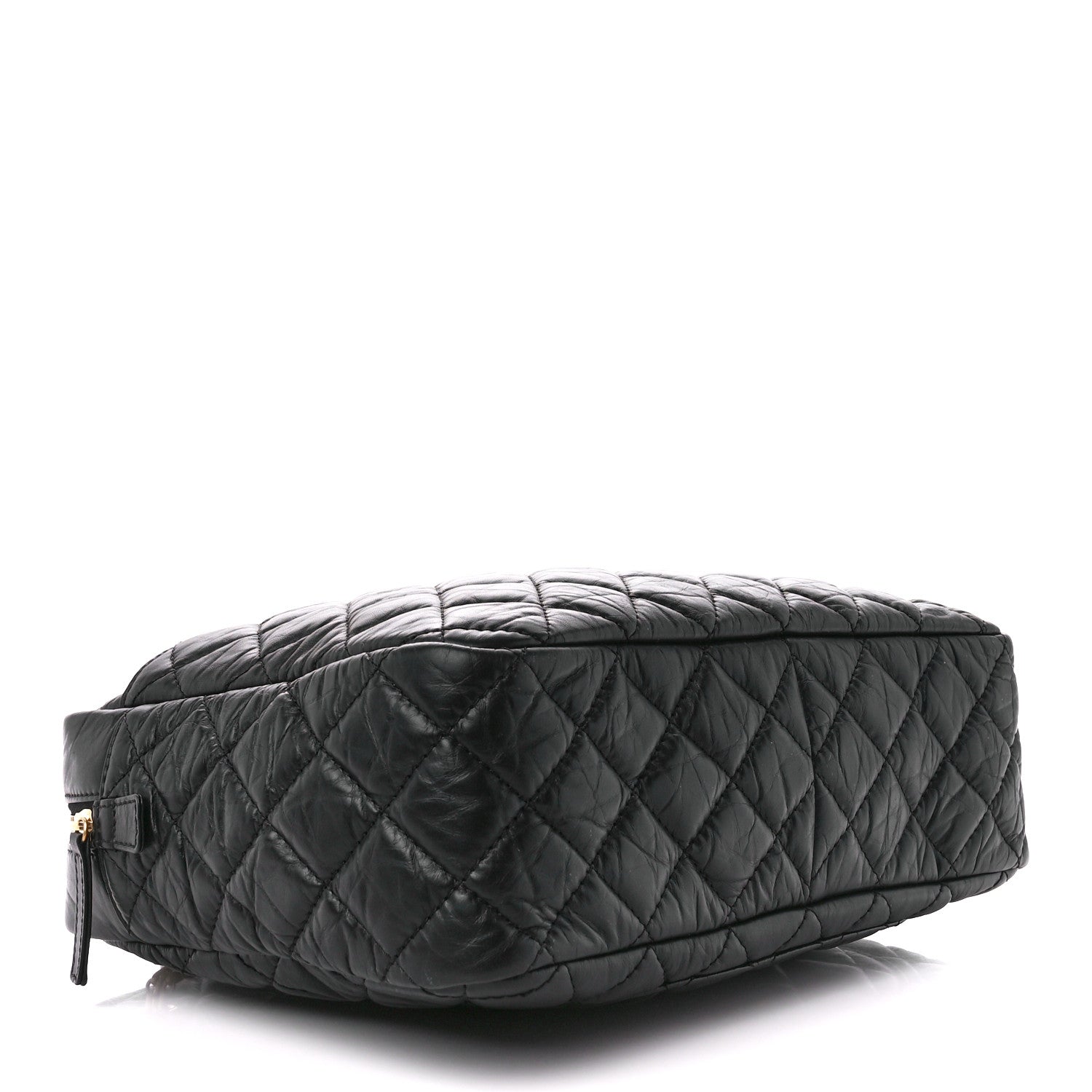 Chanel Aged Calfskin Quilted Large Reissue Camera Case Black 4 of 10