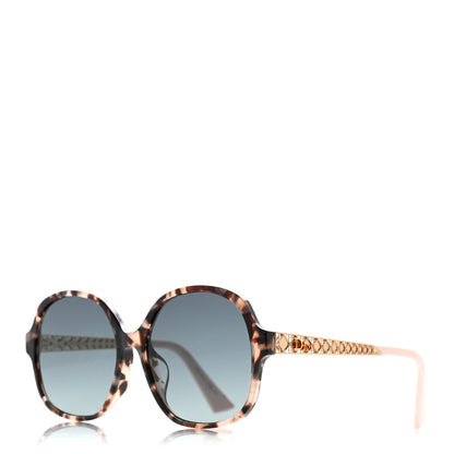 Christian Dior Acetate Diorama 8F Sunglasses Tortoise Pink Gold 1 of 9
