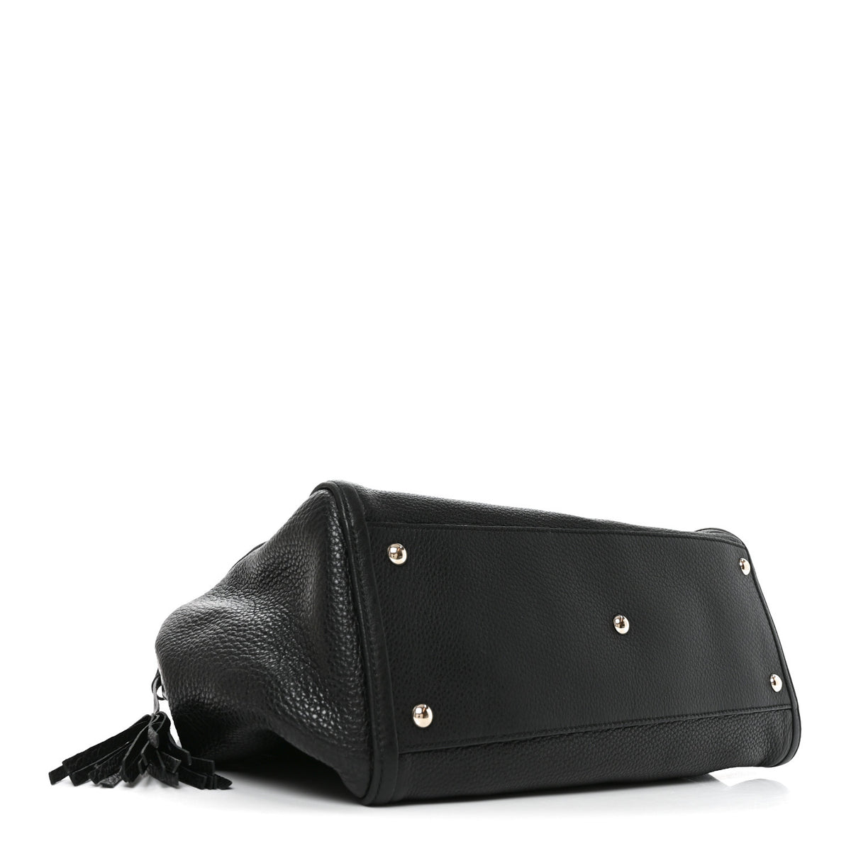 Gucci Pebbled Calfskin Medium Soho Shoulder Bag Black 4 of 10