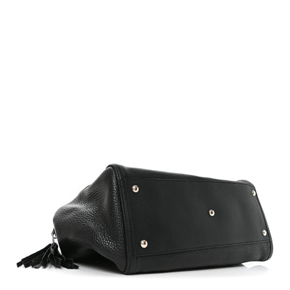 Gucci Pebbled Calfskin Medium Soho Shoulder Bag Black 4 of 10