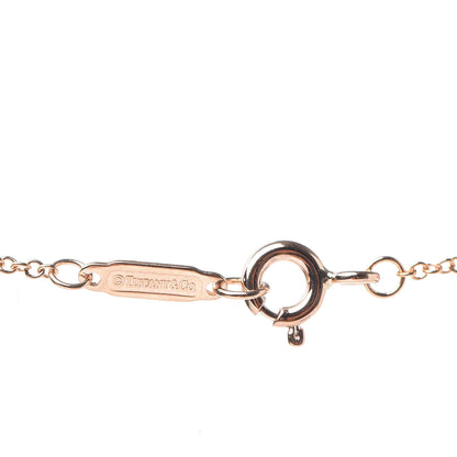 Tiffany 18K Yellow Gold Diamond Lock Pendant Necklace 6 of 7