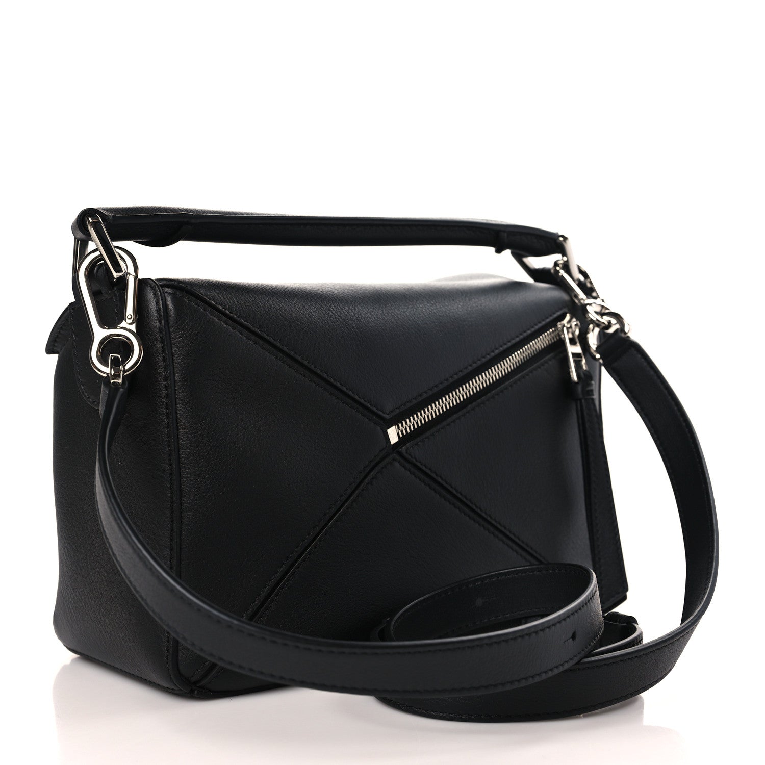 Loewe Calfskin Small Puzzle Bag Black 3 of 8