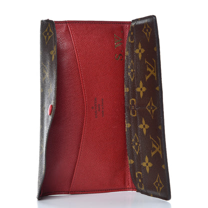 Louis Vuitton Monogram Josephine Wallet Red 5 of 11