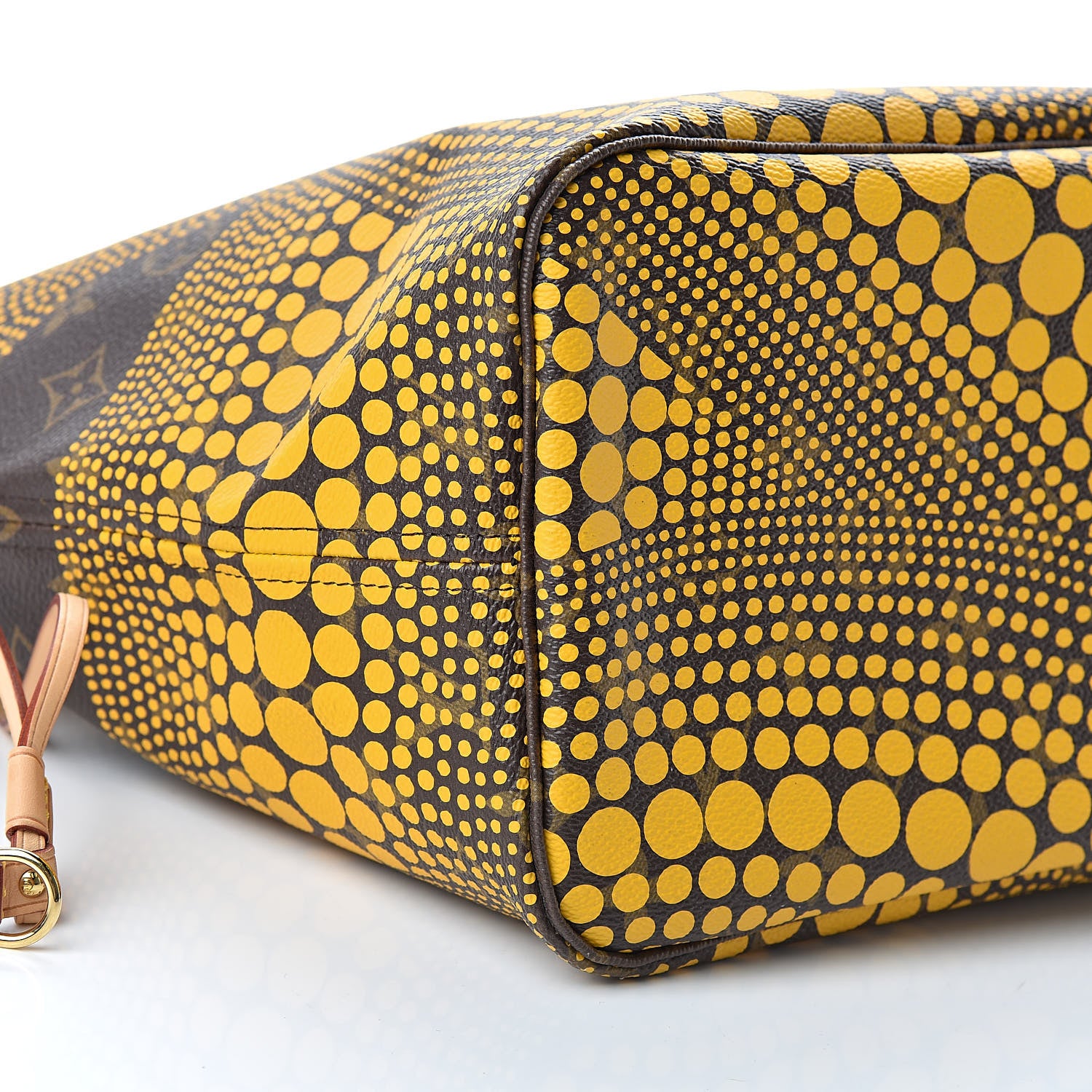 Louis Vuitton Monogram Kusama Waves Neverfull MM Yellow 9 of 10