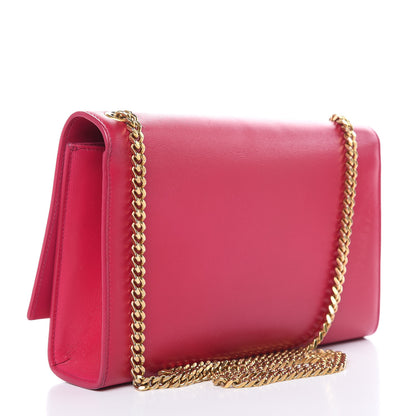 Saint Laurent Smooth Calfskin Medium Classic Monogram Kate Tassel Satchel Fuchsia 3 of 18