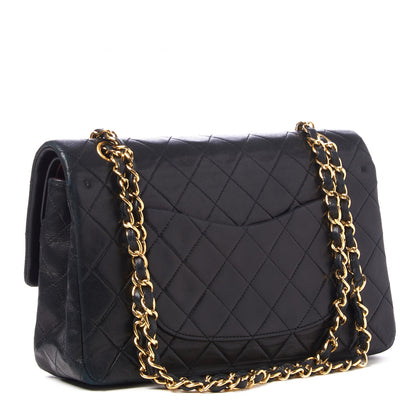 Chanel Lambskin Quilted Medium Double Flap Black 2 of 9