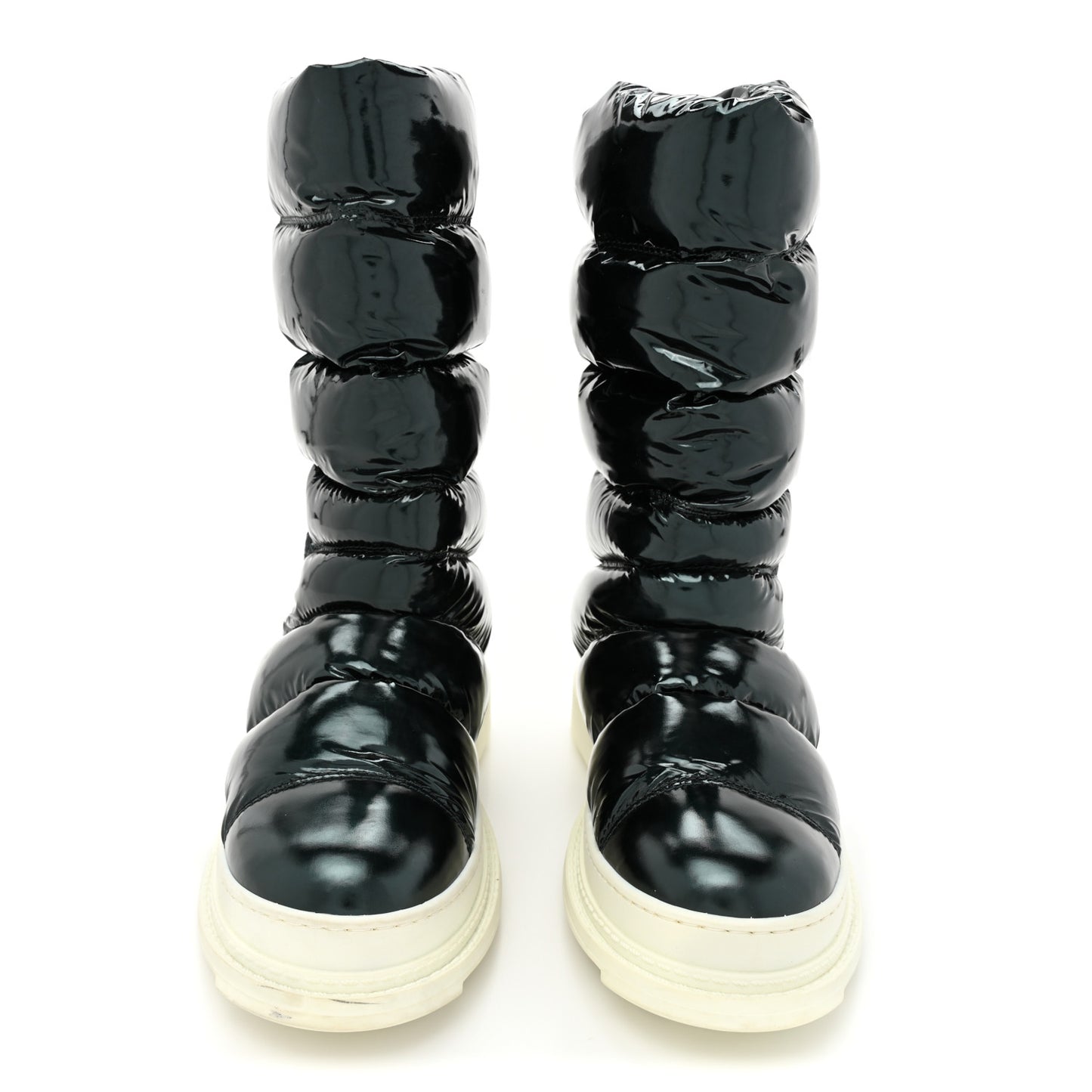 Metalized Fabric CC Ankle Snow Boots 35 Green