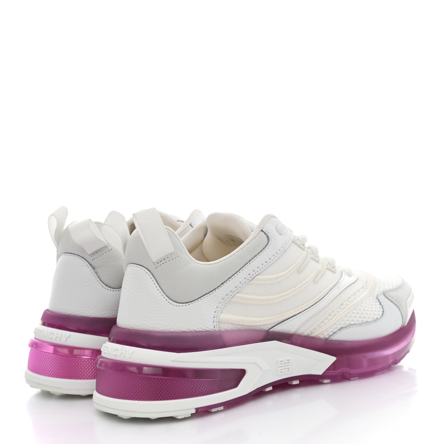 Givenchy Calfskin Mesh Technical Canvas GIV 1 Sneakers 39 White Pink 4 of 9