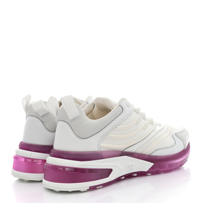 Givenchy Calfskin Mesh Technical Canvas GIV 1 Sneakers 39 White Pink 4 of 9