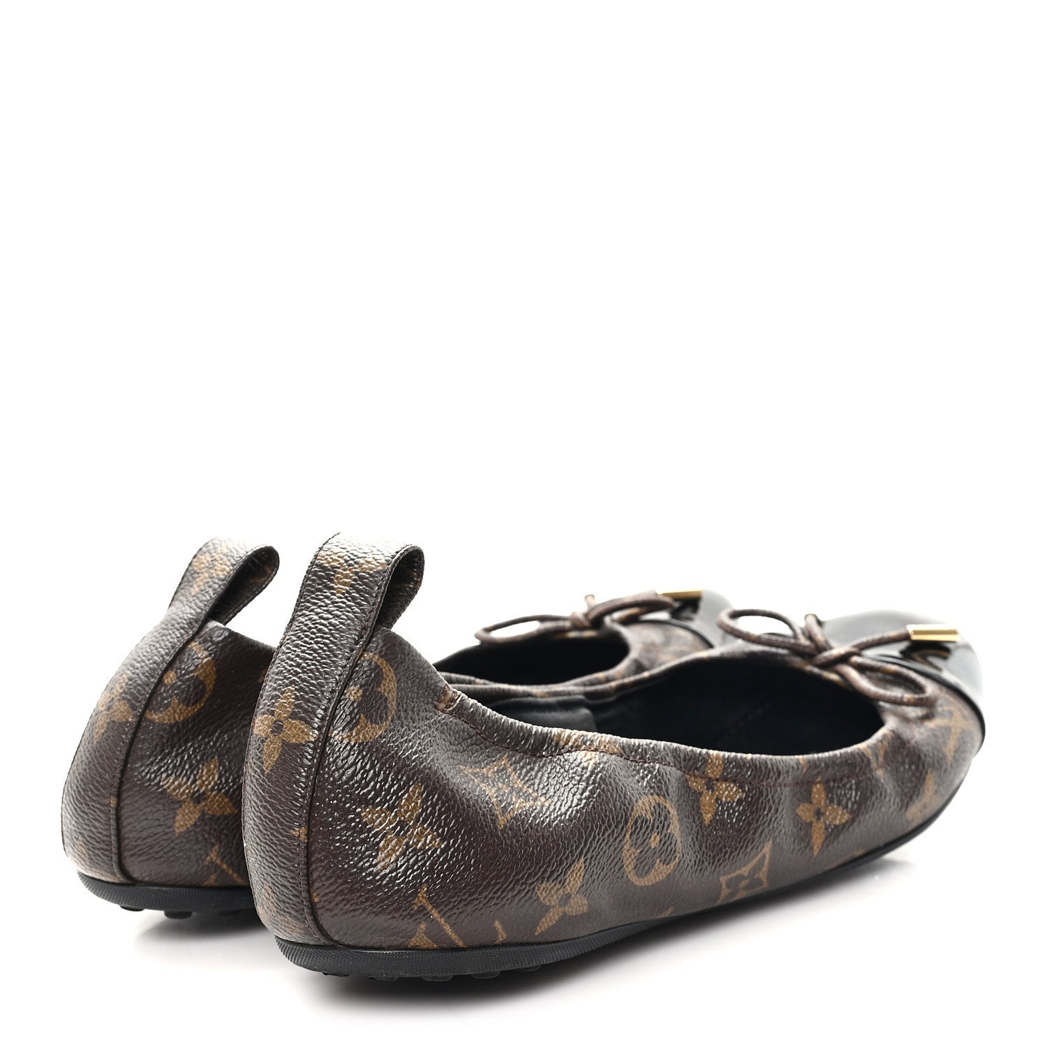 Louis Vuitton Monogram Flirty Ballerina Flats 38.5 Black 5 of 9