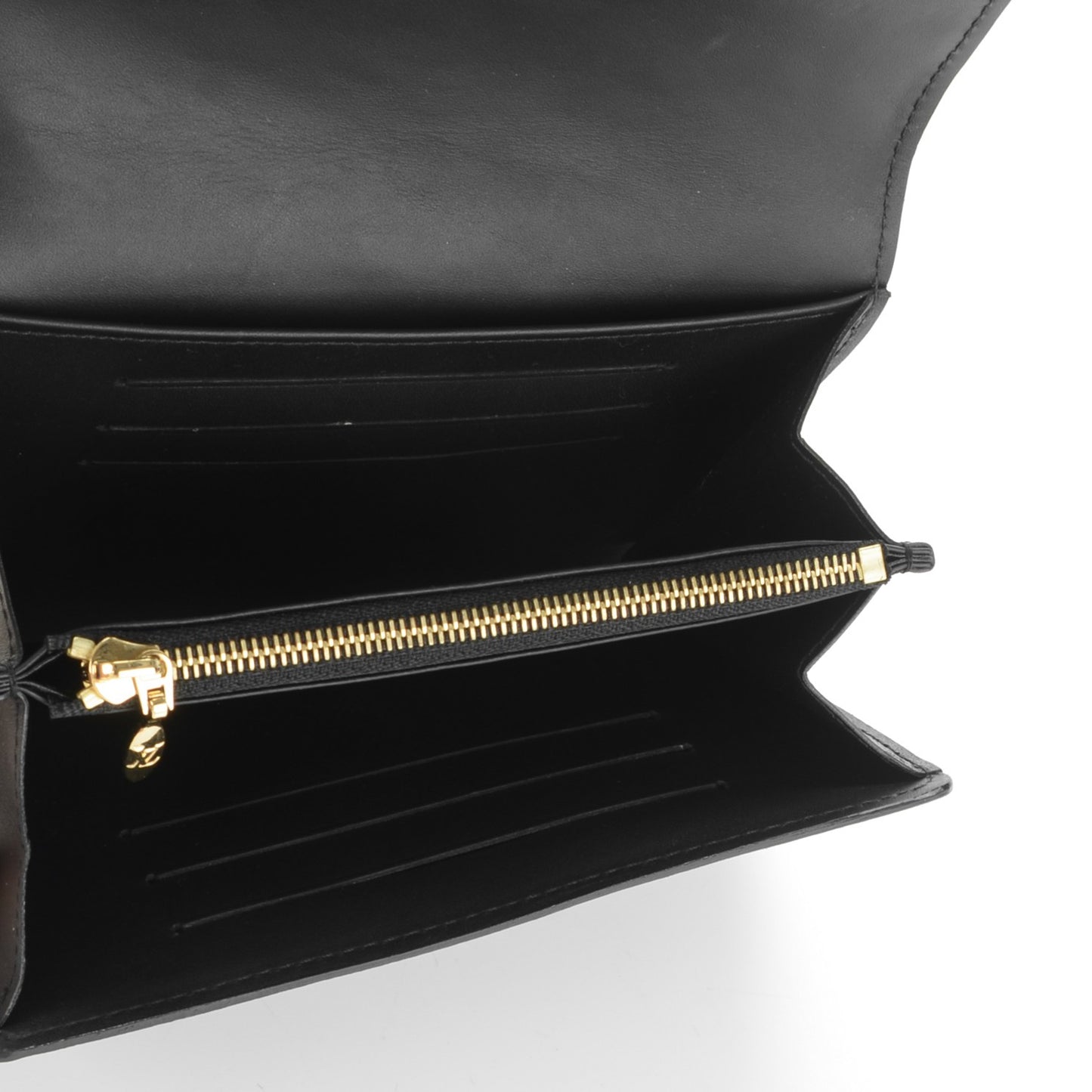 Vernis Sarah Compact Wallet Black Magnetique