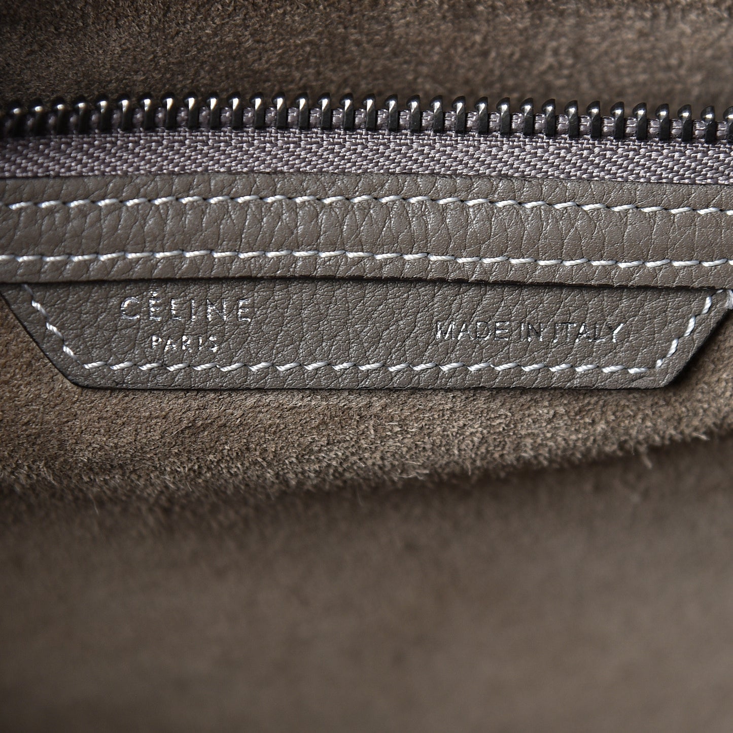 Drummed Calfskin Mini Luggage Souris