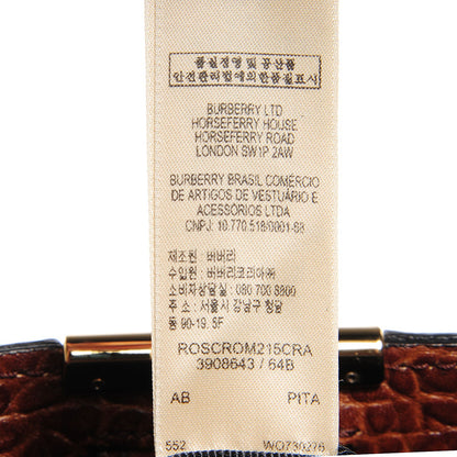 Burberry Heritage Grain Medium Woodbury Tote Brown 9 of 11