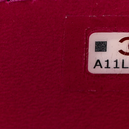 Chanel Lambskin Quilted Small Charming Top Handle Vanity Case With Chain Dark Pink 7 of 11