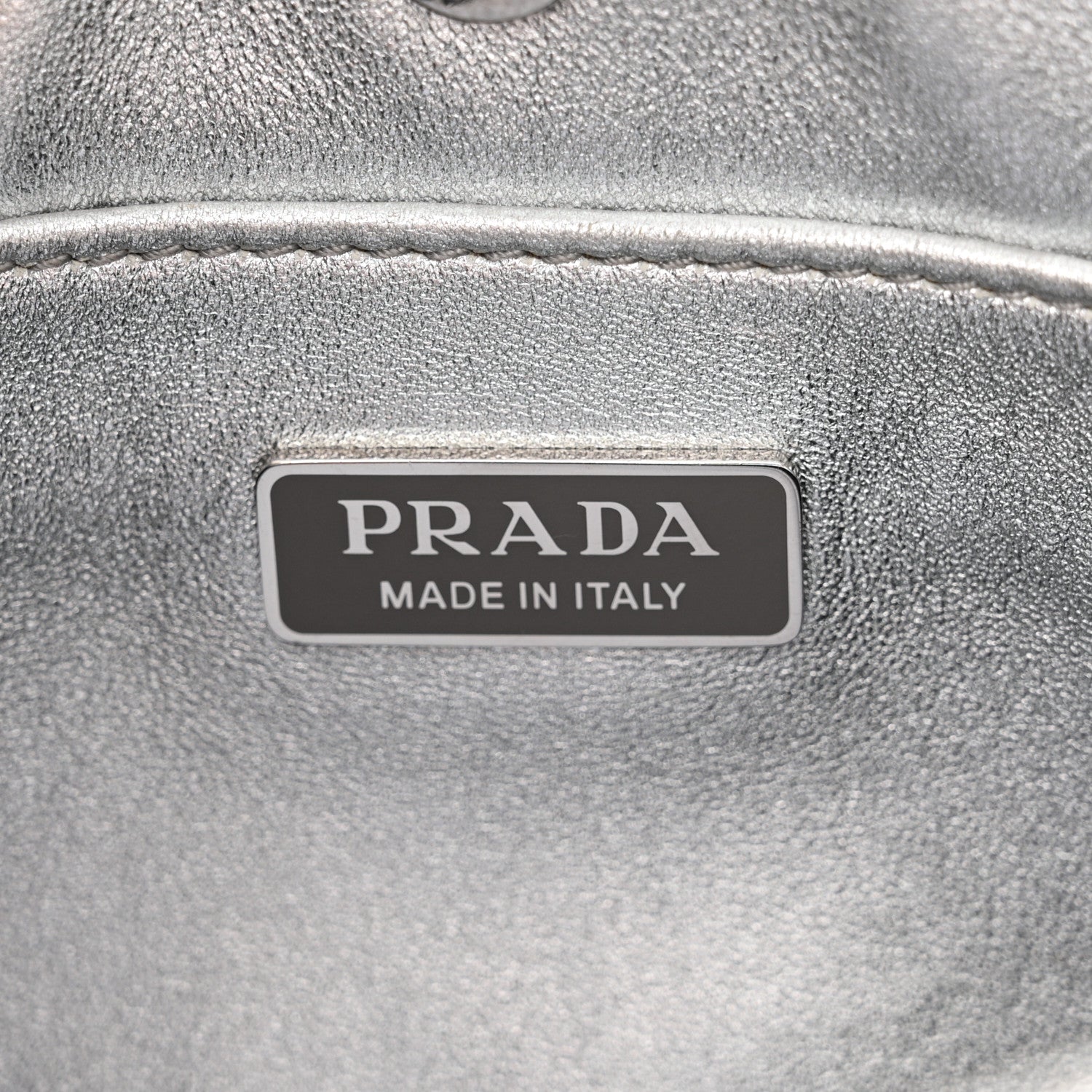 Prada Spazzolato Cleo Shoulder Bag Argento 5 of 11