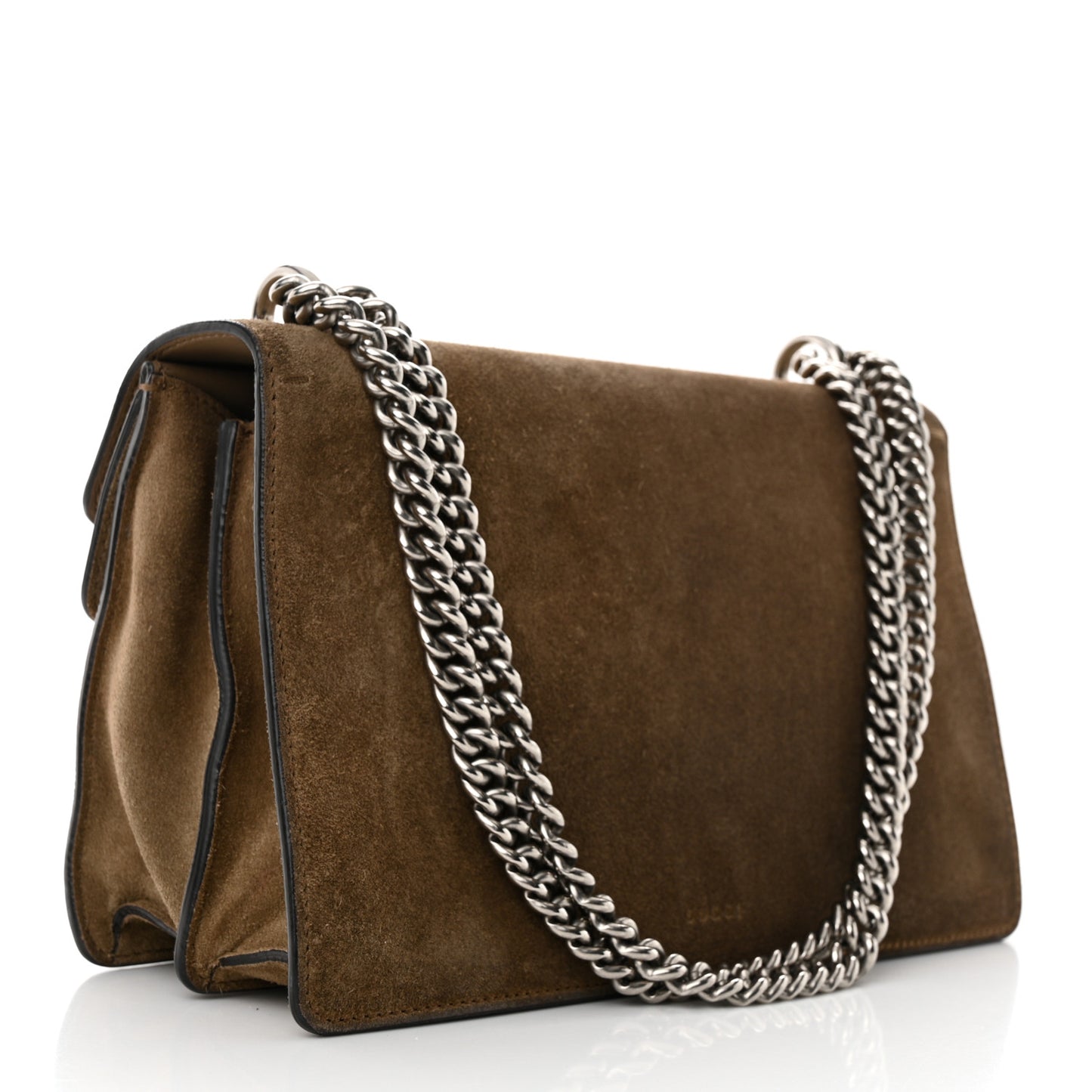 Suede Small Dionysus Shoulder Bag Taupe
