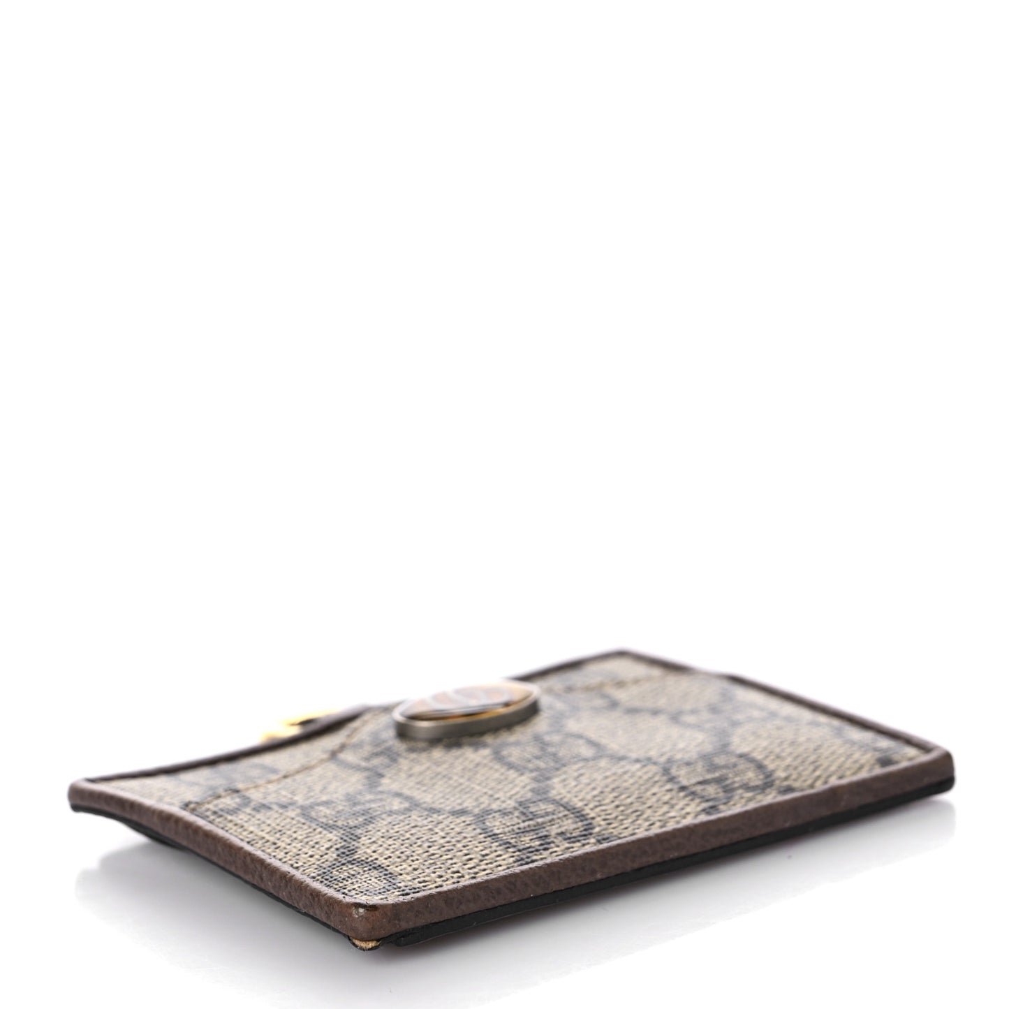 GG Supreme Monogram Ophidia ID Holder Beige Ebony New Acero