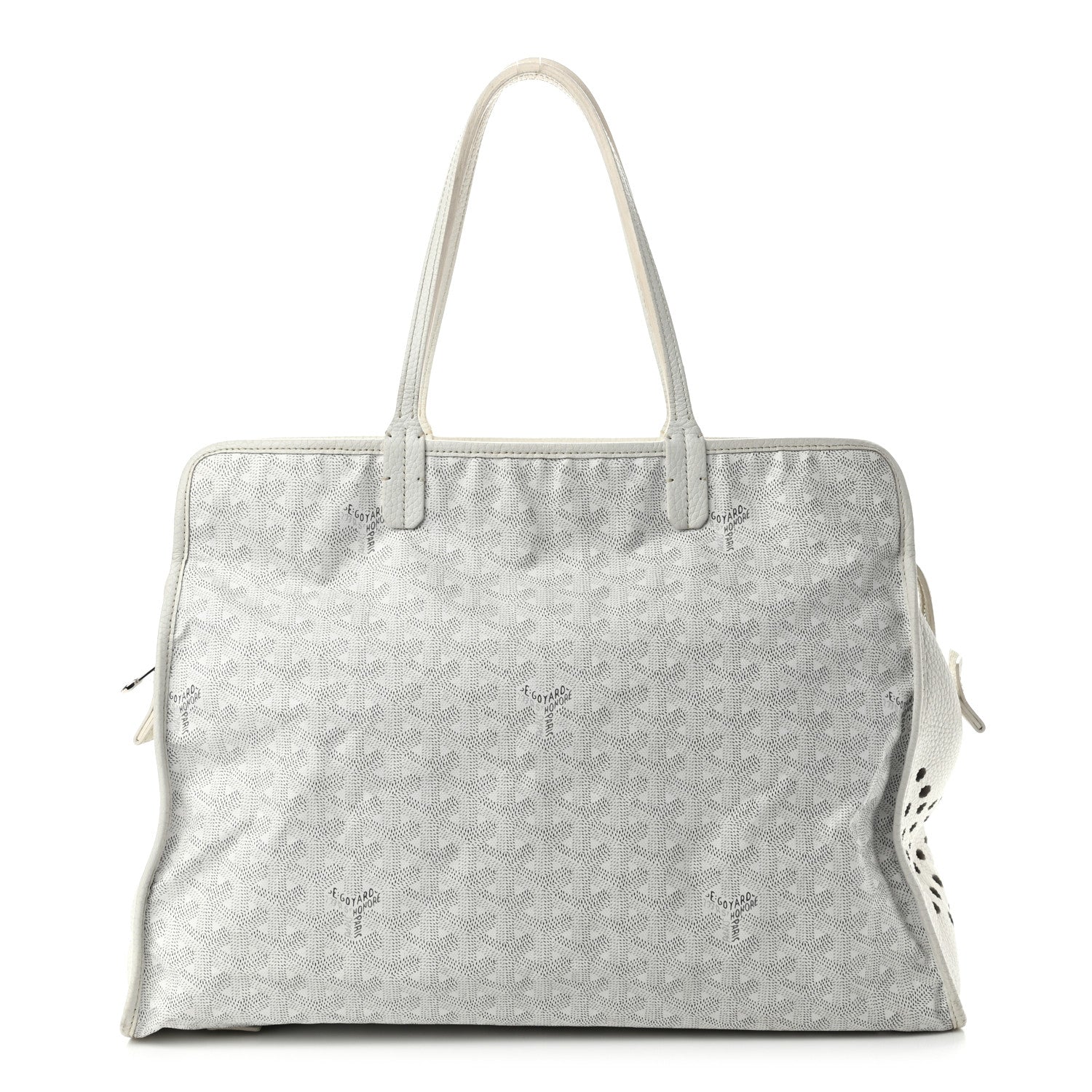 Goyard Goyardine Sac Hardy Pet Carrier PM White 1 of 12