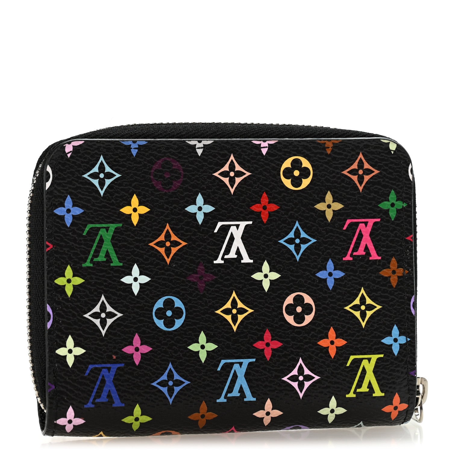 Louis Vuitton LV x TM Monogram Multicolor Zippy Coin Purse Black 3 of 8