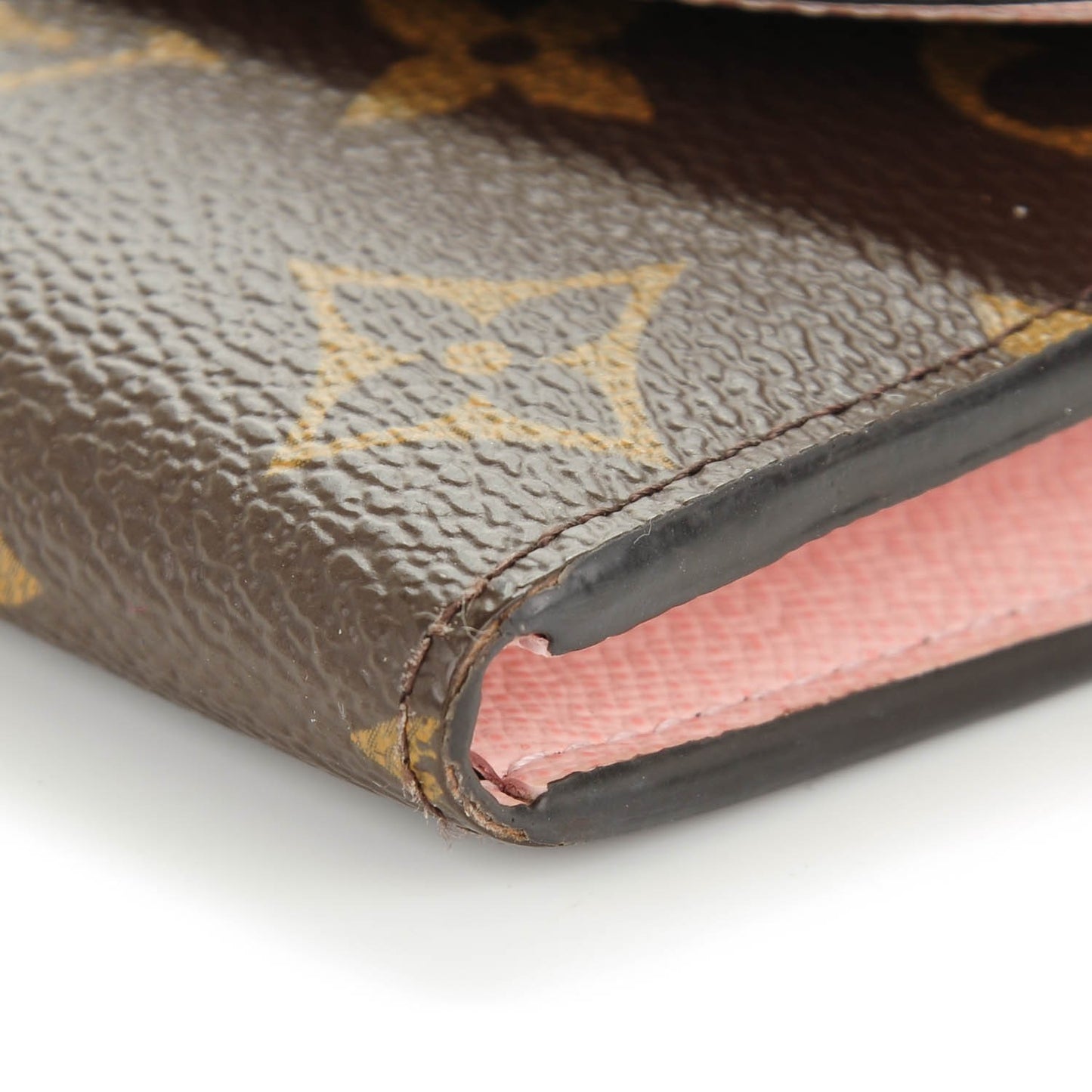 Monogram Emilie Wallet Rose Ballerine