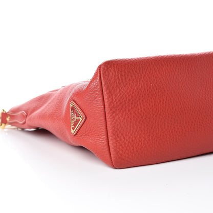 Prada Vitello Daino Shoulder Bag Fuoco 5 of 14