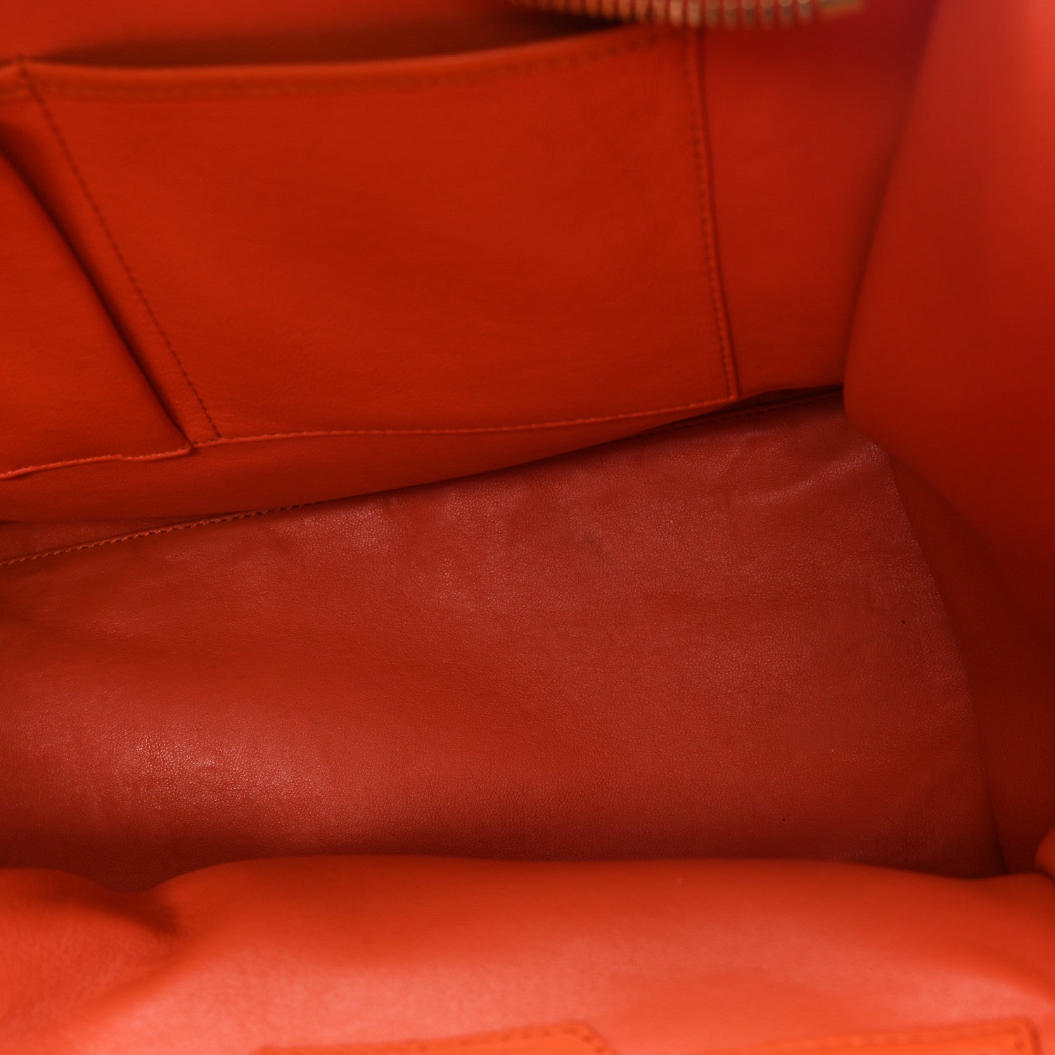 Celine Smooth Calfskin Mini Luggage Orange 9 of 10