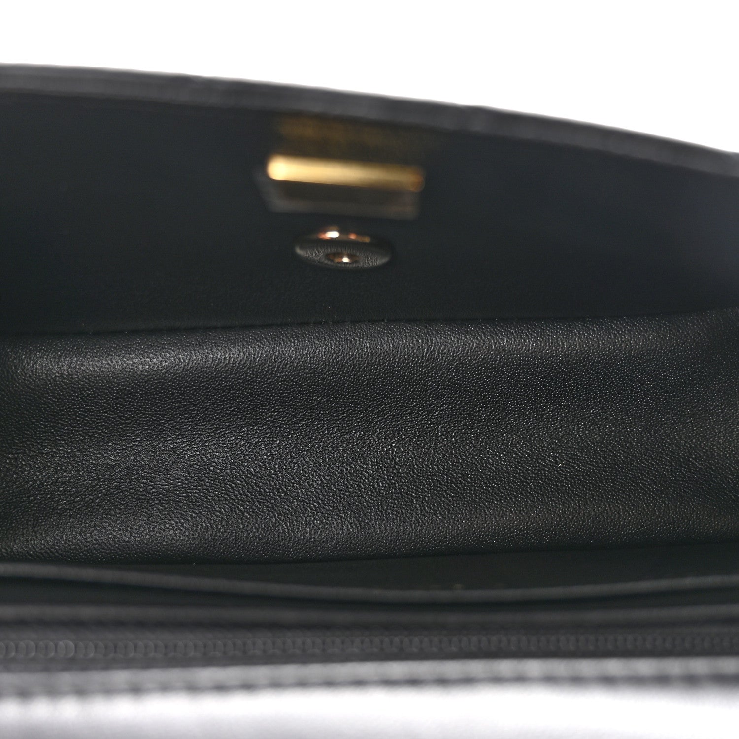 Chanel Lambskin Quilted Mini Rectangular Flap Black Black 5 of 11