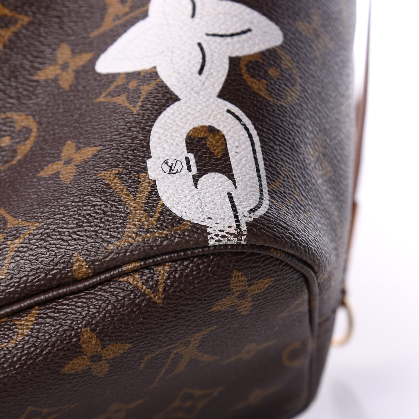 Monogram Bay Neverfull MM Rose Ballerine Poppy