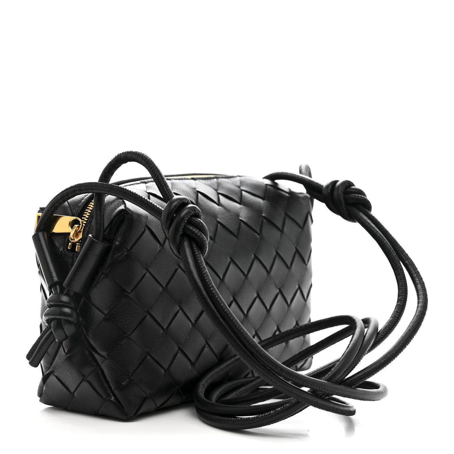Bottega Veneta Nappa Intrecciato Mini Loop Camera Bag Black 3 of 9