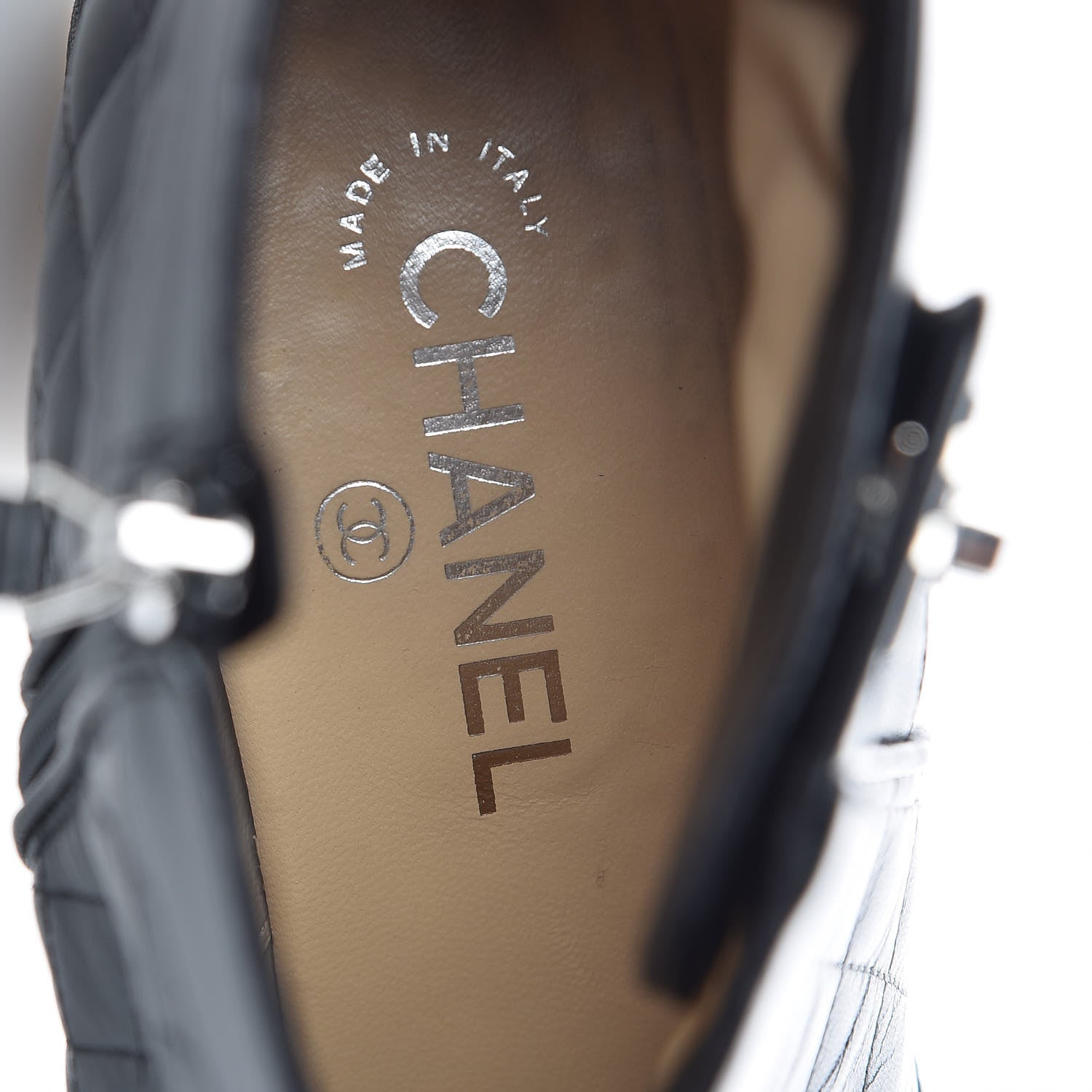 Chanel Lambskin Quilted Short Boots 41 Black 7 of 8