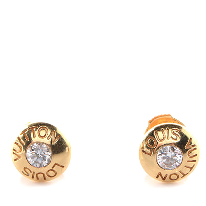 Louis Vuitton 18K Yellow Gold Diamond Clous Ear Studs Earrings 1 of 4